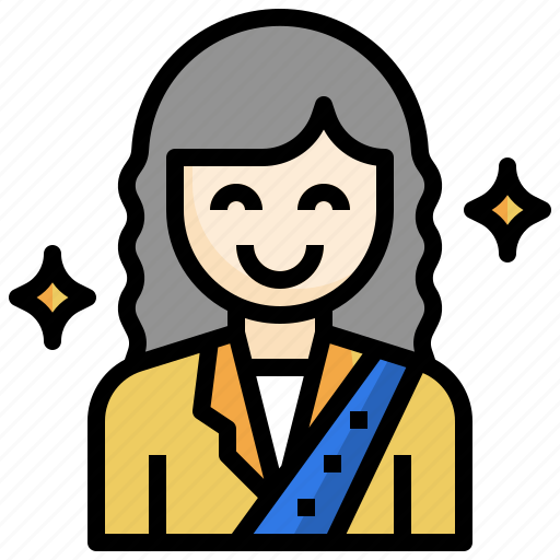 Canpdidate, woman, politician, election, political icon - Download on Iconfinder
