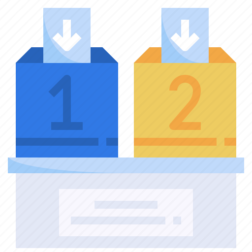 Box, voting, election, political, number icon - Download on Iconfinder