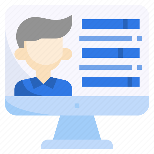Skills, man, human, resources, computer, candidate icon - Download on Iconfinder