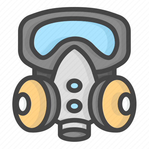Gas, masks, mask, protection, safety, respirator, air icon - Download on Iconfinder