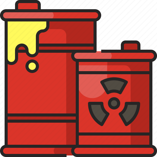 Biohazard, chemical waste, nuclear, nuclear barrels, radiation, radiation barrels, toxic icon - Download on Iconfinder