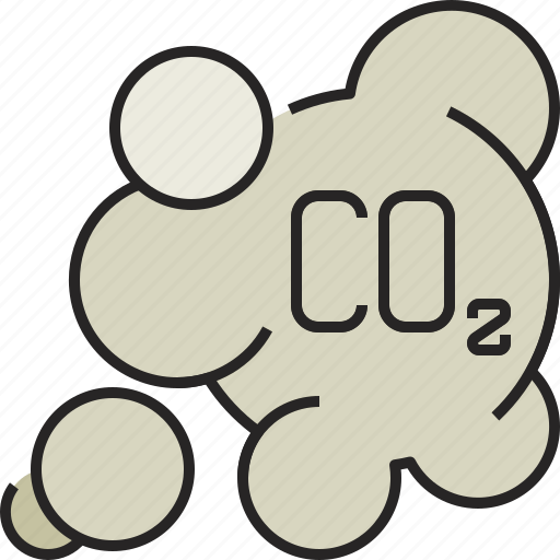 Carbon dioxide, co2, ecology, environment, gas, nature, pollution icon - Download on Iconfinder