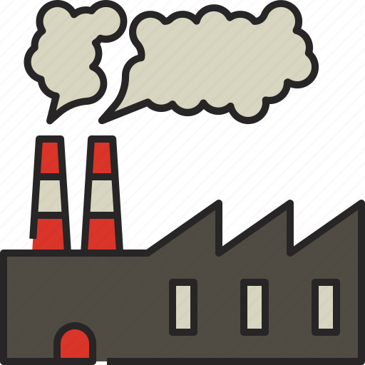 Ecology, environment, environmental pollution, factory, factory pollution, industrial waste, pollution icon - Download on Iconfinder