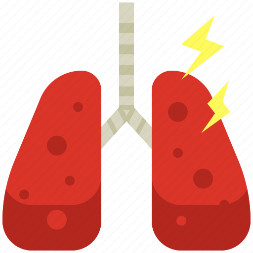 Broken lungs, disease, health, illness, infection, lungs, pollution icon - Download on Iconfinder