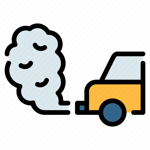 Car, ecology, emission, exhaust, pollution, smoke icon - Download on Iconfinder