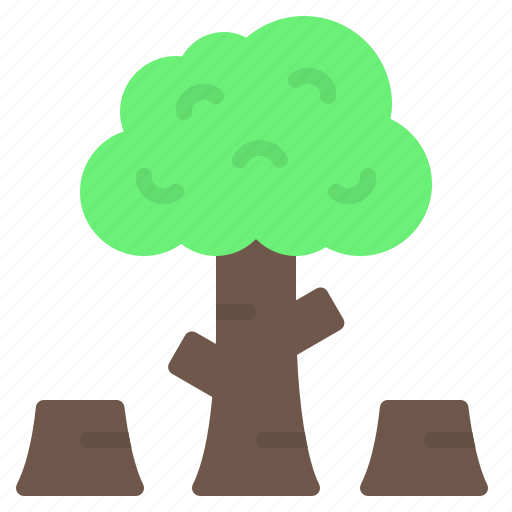 Deforestation, ecology, forest, logging, pollution, tree, wood icon - Download on Iconfinder