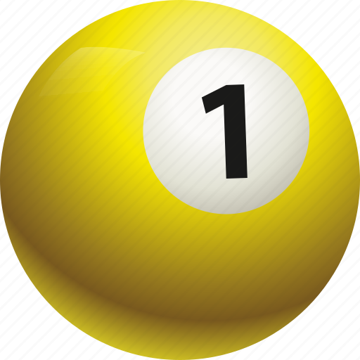Ball, ball one, billiard, pool icon - Download on Iconfinder