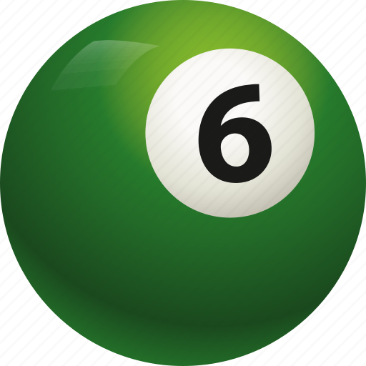 Ball, ball six, billiard, pool icon - Download on Iconfinder