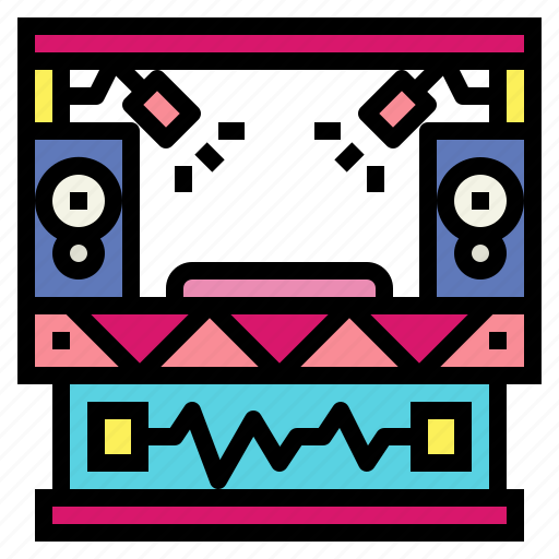 Booth, dj, entertainment, music, stage icon - Download on Iconfinder