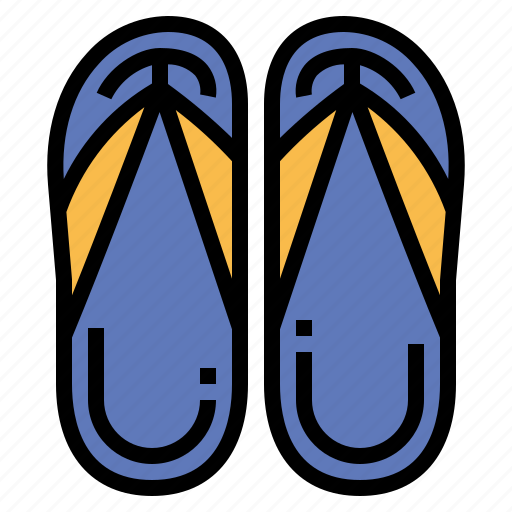 Flip, flops, footwear, sandals, slippers icon - Download on Iconfinder
