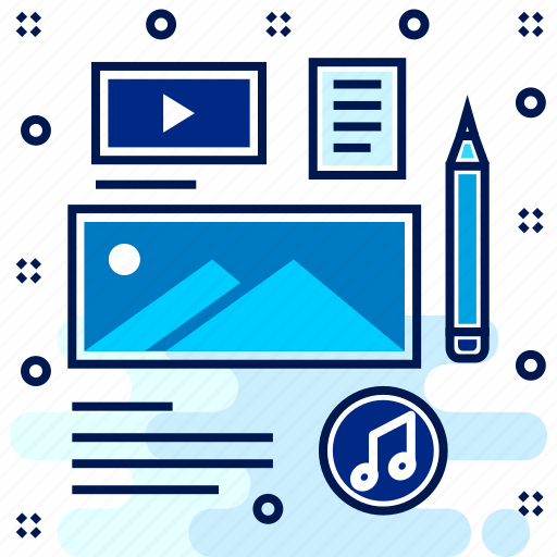 Audio, content, media, music, player, song, video icon - Download on Iconfinder
