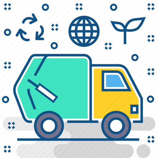 Recycle, truck, garbage, transport, trash, travel icon - Download on Iconfinder