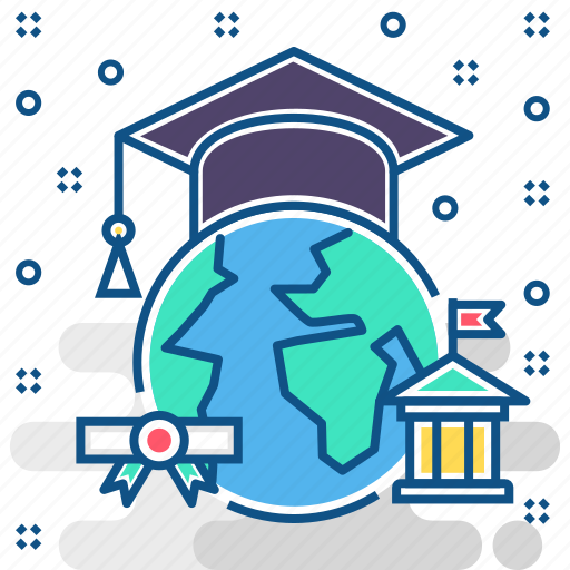 Graduation, certificate, degree, diploma, global, international, university icon - Download on Iconfinder