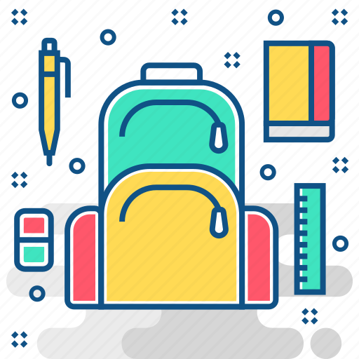 Bag, school, education, knowledge, learning, student, study icon - Download on Iconfinder