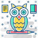 owl, teacher, education, knowledge, learning, reading