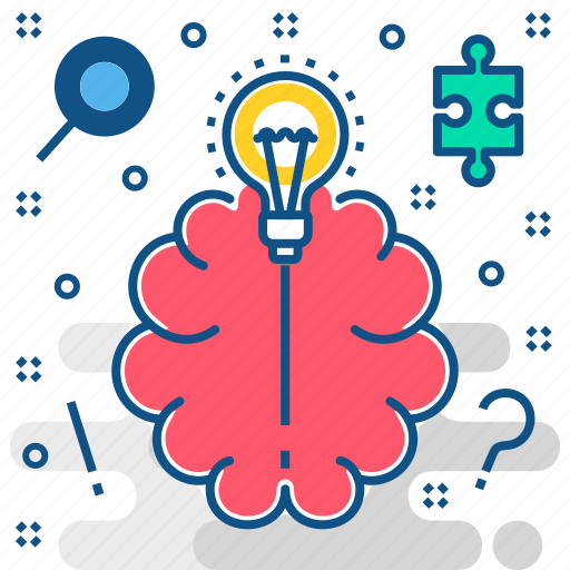 Brain, idea, creative, creativity, line, mind, thinking icon - Download on Iconfinder
