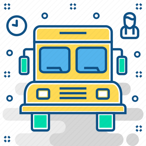 School bus, school van, bus, school, transport, van icon - Download on Iconfinder
