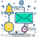 alert, inbox, mobile, notification, message, phone, smartphone