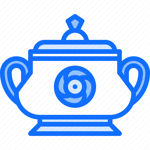 Tureen, dinnerware, dishes, porcelain icon - Download on Iconfinder