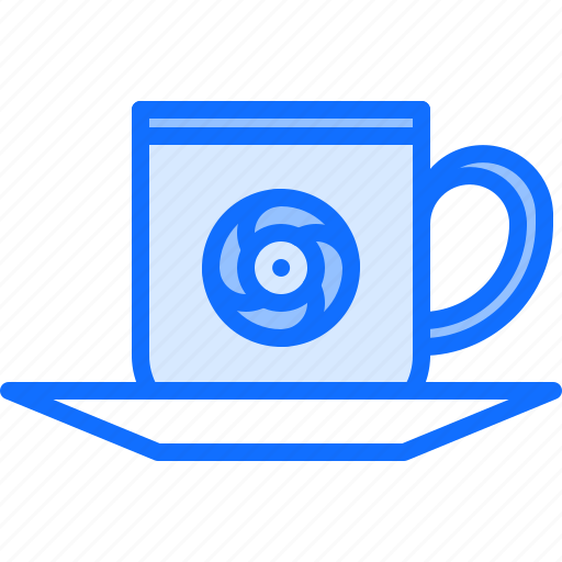 Cup, coffee, saucer, dinnerware, dishes, porcelain icon - Download on Iconfinder