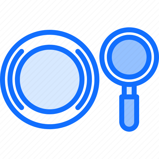 Search, magnifier, plate, dinnerware, dishes, porcelain icon - Download on Iconfinder