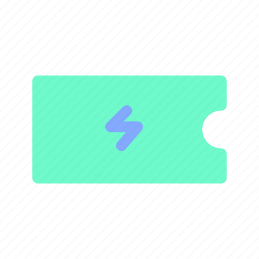 Coupon, electric, electricity, energy, power, token, voucher icon - Download on Iconfinder