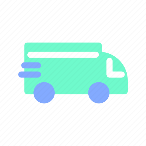 Courier, delivery, order, service, shipping, transportation, van icon - Download on Iconfinder
