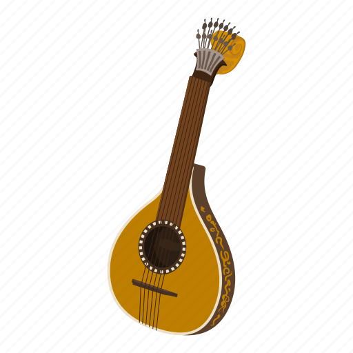 Acoustic, audio, classic, guitar, isometric, logo, object icon - Download on Iconfinder