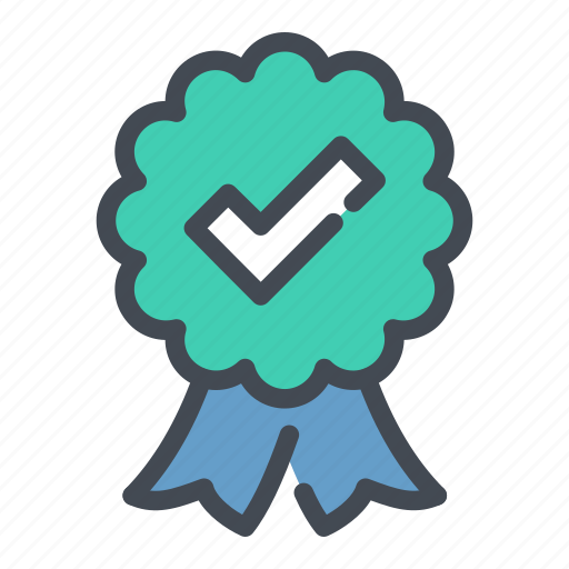 Approval, check, confirmation, medal, positive, success, tick icon - Download on Iconfinder