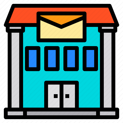 Building, estate, mail, office, post, postal icon - Download on Iconfinder