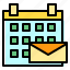 calendar, date, envelope, letter, mail, postal, schedule 