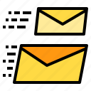 envelope, inbox, letter, mail, postal, send, speed