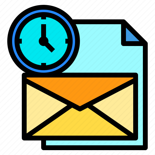 Clock, file, letter, mail, time icon - Download on Iconfinder