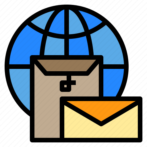 Globe, mail, postal icon - Download on Iconfinder