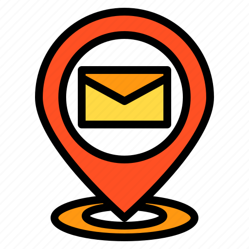 Email, location, mail, map, navigation, pin, postal icon - Download on Iconfinder