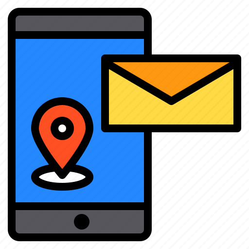 Location, mail, pin, postal, smartphone icon - Download on Iconfinder