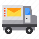 cargo, delivery, mail, transport, truck 