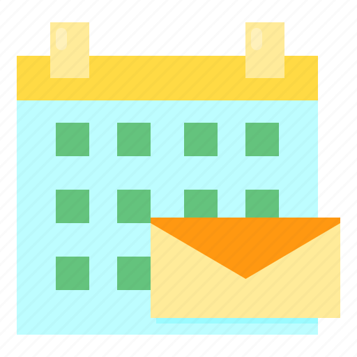 Calendar, envelope, letter, mail, postal icon - Download on Iconfinder