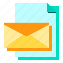 envelope, file, letter, mail, postal 