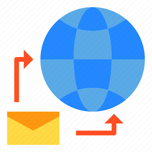 Global, globe, mail, postal, send, tranfer icon - Download on Iconfinder