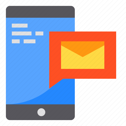 Envelope, mail, message, notification, smartphone icon - Download on Iconfinder