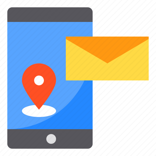 Location, mail, map, navigation, pin, postal, smartphone icon - Download on Iconfinder