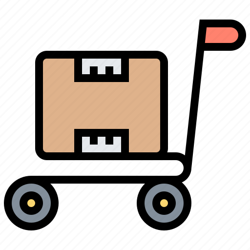 Cart, delivery, logistic, package, parcel icon - Download on Iconfinder