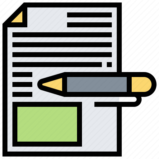 Document, examination, letter, paper, write icon - Download on Iconfinder