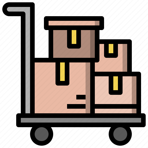 Box, carts, package, packing, transport, trolley icon - Download on Iconfinder