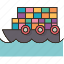 cargo, ship, container, trade, logistic