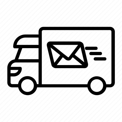 Cargo, delivery, letter, shipping, transport, van icon - Download on Iconfinder