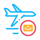 airplane, company, delivery, postal, transportation
