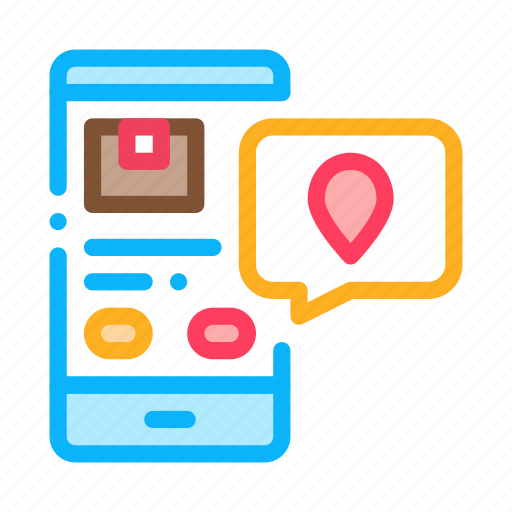 Location, parcel, phone, postal, tracking, transportation icon - Download on Iconfinder