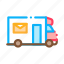 company, mail, postal, transportation, truck 
